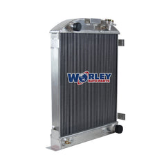 1Wolrey Aluminum Radiator Fits 1932 FORD HI-BOY Grill Shells CHEVY ENGINE