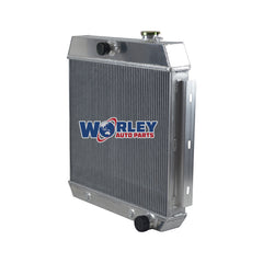 1Wolrey Aluminum Radiator Fits 1955 1956 1957 CHEVY BEL AIR V8 W/COOLER 55 56 57
