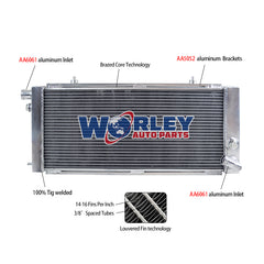1Wolrey Aluminum Radiator Fits 1984-1994 1985 PEUGEOT 205 GTI 1.6 / 1.9 & 1.8 DIESEL