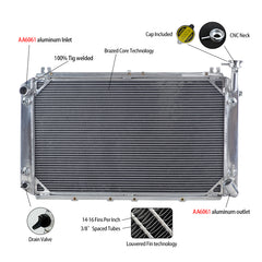 1Wolrey Aluminum Radiator Fits 1988-1997 Nissan Patrol GQ Y60 TB42 RB30 6Cyl AT