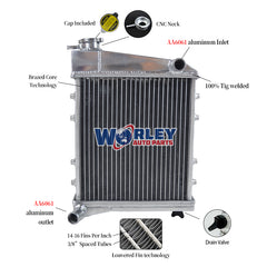 1Wolrey Aluminum Radiator Fits AUSTIN ROVER MINI COOPER MORRIS ALL MODELS 1967-1991 1968 1969 1970 1971