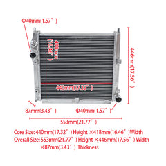 1Wolrey Aluminum Radiator Fits Alfa Romeo 75/Milano 162B 1.6 1.8/1.8 Turbo i.e. 2.0 1985-1992 1986 1987 1988 1989 1990