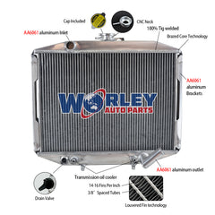 1Wolrey Aluminum Radiator Fits Delica Express L300 Starwagon 2.0 2.4 2.5 1986-2007 1987 1988 1989