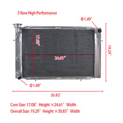 1Wolrey Aluminum Radiator Fits HOLDEN V8 WB STATESMAN 1980-1984 1981 1982 1983 1984 Auto