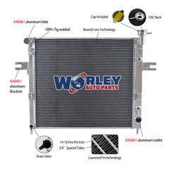 1Wolrey Aluminum Radiator Fits JEEP GRAND CHEROKEE WJ/WG 4.7L V8 1999-2000 99 00 AT