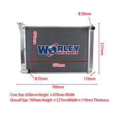 1Wolrey Aluminum Radiator Fits LEXUS RX330 MCU38 Auto Manual 2/2003-12/2005 2004