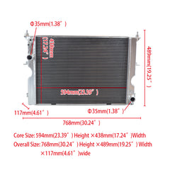 1Wolrey Aluminum Radiator Fits Land Rover Discovery Mk2 2.5 Td5 4x4 1999-2004 2000 2001 2002 2003