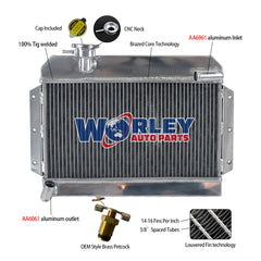 1Wolrey Aluminum Radiator Fits MG MGB GT/ROADSTER 1963-1968 1964 1965 1966 1967