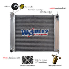 1Wolrey Aluminum Radiator Fits Nissan Fairlady 300zx z32 Twin Turbo 1990-1996 MT