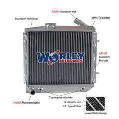 1Wolrey Aluminum Radiator Fits RENAULT 5 SUPER 5/R5 9/11 GT TURBO AT 1985-1991 1986 1987 1988 1989 1990