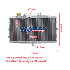 Wolrey Aluminum Radiator Fits TRIUMPH ROCKET 3 III 2300 2294CC 2004-2017 2016 2015 2014 2013 2012 2011 2010 2009 2008 2007 2006 2005