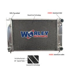 1Wolrey Aluminum Radiator Fits VW CORRADO SCIROCCO JETTA GOLF GTI MK2 1.8 16V 1986-1992