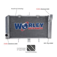 1Worley Aluminum Radiator FOR Kawasaki Z750 2007-2010; Z800 2013-2016; Z1000 2007-2008