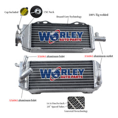 1Worley Aluminum Radiator FOR SUZUKI RM125T RM125V RM 125 T/V MODEL 2-STROKE 1996-1997