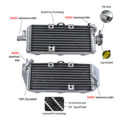 1Worley Aluminum Radiator FOR Suzuki RM125 RM 125 2-stroke 1992-1995 1993 1994 95 94