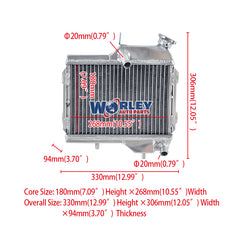 1Worley Aluminum Radiator FOR Yamaha TZM150 1998 TZM 150 1998