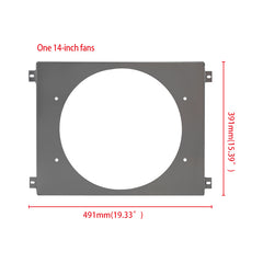 1Worley Aluminum Radiator Fan Shroud Kit Fits Aluminum Shroud + Fan for Ford Fairlane 1963-1969 / Ford Mustang 1967-1969