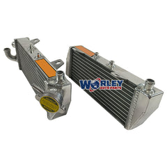 1Worley Aluminum Radiator ForKTM 125/150 SX/EXC 250/350 SXF/SX-F 2016 2017 2018