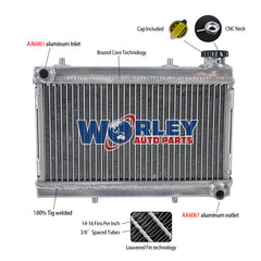 1Worley Aluminum Radiator For HONDA TRX250 TRX250R TRX 250 1988 1989