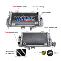 1Worley Aluminum Radiator For Honda CRF1000L Africa Twin 2016-2019 2017 2018