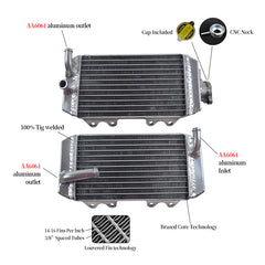 1Worley Aluminum Radiator For Honda CRF150R/CRF150RB 2007-2024 2008 2009 2010 2011