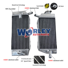1Worley Aluminum Radiator For Honda CRF450 CRF450R CRF 450 R 2005 2006 2007 2008