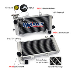 1Worley Aluminum Radiator For Honda Super Hawk VTR1000F V-Twin 1997-2005 1998 1999 2000 2001 2002 2003 2004