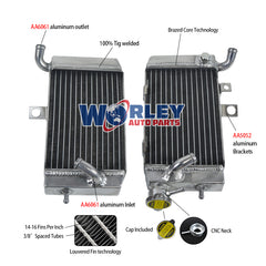 1Worley Aluminum Radiator For Honda XRV750 XRV 750 Africa Twin 1990-2000 1991 1992 1993 1994 1995 1996 1997 1998 1999