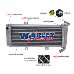 1Worley Aluminum Radiator For KAWASAKI KLE 650 VERSYS 2012 2013 2014 2015