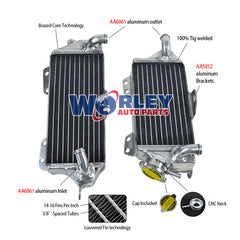 1Worley Aluminum Radiator For KAWASAKI KX500 KX 500 1988-2004 1989 1990 1991 1992