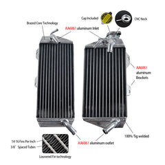 1Worley Aluminum Radiator For KAWASAKI KXF450 KX 450F KX450F 2006 2007 2008