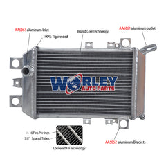 1Worley Aluminum Radiator For KAWASAKI VULCAN VN750 VN 750 VN750A 1985-2006 1986 1987 1988 1989 1990 1991 1992 1993 1994 1995
