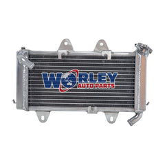 1Worley Aluminum Radiator For KTM 390 Duke Black/White ABS; 390 RC 2013-2016 2014 2015