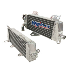1Worley Aluminum Radiator For Kawasaki KDX200 KDX220 KDX 200 220 1997-2006 1998 1999 2000 2001 2002 2003 2004 2005
