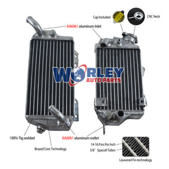 1Worley Aluminum Radiator For Kawasaki KLX650 KLX 650 1993-1996 1993 1994 1995