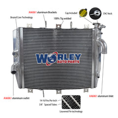 1Worley Aluminum Radiator For Kawasaki NINJA ZX6R ZX-6R ZX636 ZX600 1998-2002 & ZZR600 2005-2008