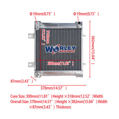 1Worley Aluminum Radiator For POLARIS SPORTSMAN MAGNUM 400 500 425 2000-2004 2001 2002