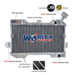 1Worley Aluminum Radiator For Suzuki LTR450 LT450R 2006-2009 2007 2008