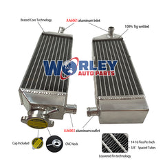 1Worley Aluminum Radiator For Suzuki RMX250 RMX 250 X 1989-1998 1991 RM250 RM 250 1989-1990