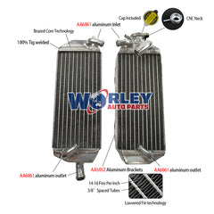 1Worley Aluminum Radiator For Suzuki RM 250 RM250 1996 1997 1998