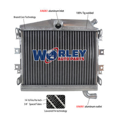 1Worley Aluminum Radiator For Yamaha RZV500R RD500LC RZ500 51X 1984-1986 1985 1986