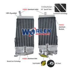 1Worley Aluminum Radiator For Yamaha YZ250 YZ 250K 1983