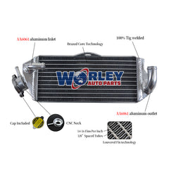1Worley Aluminum Radiator For Yamaha YZ80 YZ 80 1993-2001 1994 95 96 97 98 99 2000