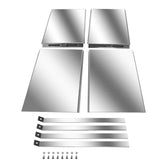 Worley Set Of 4 High Quality Aluminium plain plate Tray Mudguards 4x4 ute