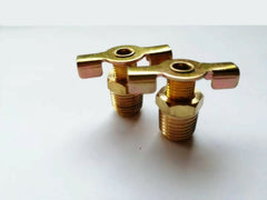 2x Universal Radiator Style Thread NPT 1/4" Brass petcock Drain Plug 1/4-18 NPT Male Pipe