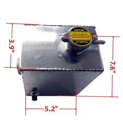 Aluminum Coolant Overflow Expansion Oil Tank Catch With Billet Cap 2.5L