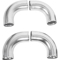 Worley 2.5" 64mm Aluminum Universal Intercooler Turbo Piping pipe + Black Hose Kits