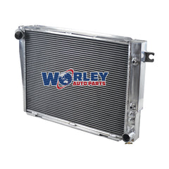 2Wolrey Aluminum Radiator FOR BMW 7 E23 728/730; 725i/732i/733i/735i M30 1977-1986 AT 1978 1979 1980 1981 1982 1983 1984 1985