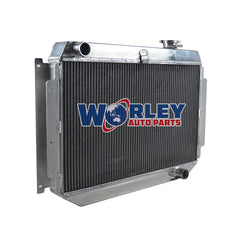 2Wolrey Aluminum Radiator Fits 1971-1980 HOLDEN KINGSWOOD HQ HJ HX HZ V8 chevy 6cyl 8cyl MT