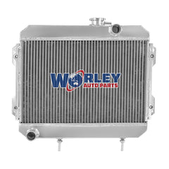 2Wolrey Aluminum Radiator Fits 1974-1985 TOYOTA COROLLA KE30 KE38 KE55 KE70 AT 1975 1976 1977 1978 1979 1980 1981 19852 1983 1984
